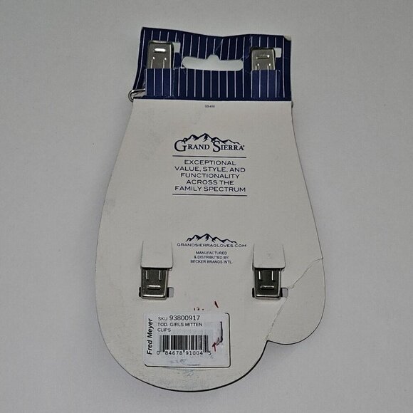 Grand Sierra Purple Toddler Mitten and Glove Clips Winter Snow NEVER USED - Picture 3 of 5